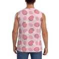 thumbnail image 4 of Uemuo Strawberries Pattern Men's Sleeveless T-Shirt,Muscle Athletic Tank Top, Moisture-wicking Quick-dry Breathable Classic Tee Top for Gym Run Outdoor Sports-, 4 of 8