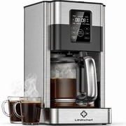 LINKChef Drip Coffee Maker 12 Cup Programmable Drip with Glass Carafe, 12-Hour Auto Brew Timer, Keep Warm Plate, Easy Clean Filter Basket
