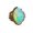 F, variant on YYKihy Golden Oval Diamond Color Ring Light Luxury Opal Fashion Hand Jewelry