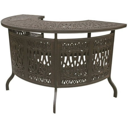Darlee Elisabeth 75" Patio Bar in Antique Bronze