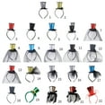 thumbnail image 5 of Kids Hair Hoop with Glitter Top Hat for Halloween Christmas New Year Bridal Party 1920s Tophat Headband, 5 of 5