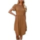 thumbnail image 1 of Mini vestido de mujer sexy de moda con manga de pétalo y manga corta con cuello redondo y cuello redondo Pompotops ghjkhdj11097, 1 of 9