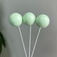 thumbnail image 1 of Adornos decorativos para tartas con forma de bola dorada, bola plateada, bola morada, bola blanca, bola azul, polvo y bola negra, 1 of 6
