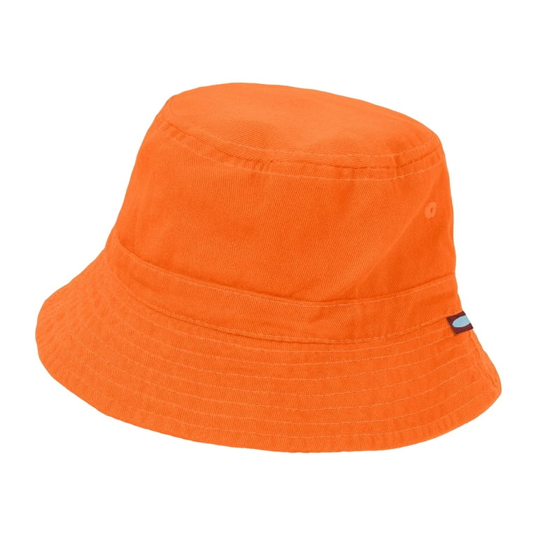 Boys and Girls 100% Cotton Twill UPF 50+ Wharf Hat with Matching Stitch  (Dyed Finished in USA*)