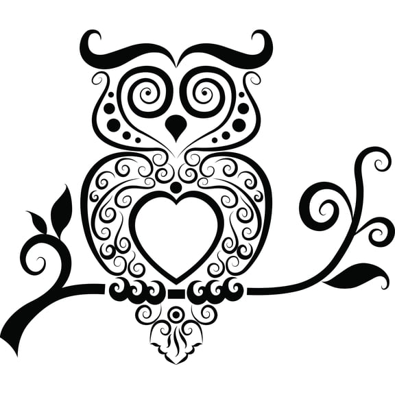 Cute Owl Owls Wall Design Decals Stickers For Walls Kids Boys Bed Room Picture Art - Peel & Stick Vinyl Wall Decal Sticker Size 18x20"