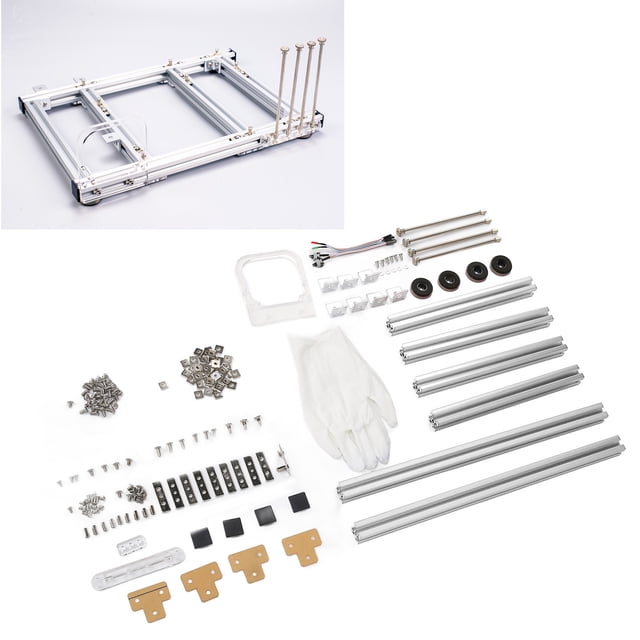 MATX Computer Open Case Bracket, DIY ATX M ATX Motherboard Chassis Set, Aluminum Bracket Open Chassis Support Hard Disk Expansion and 4 PCI Slots