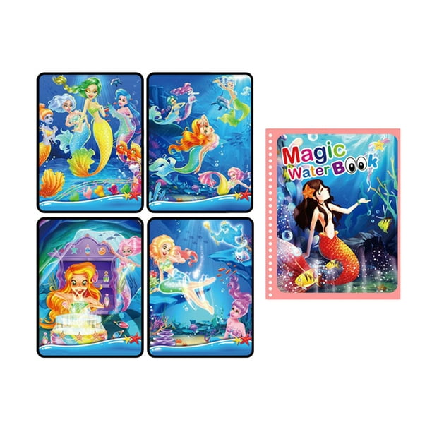 Download Painting Set Magic Water Book Set Water Coloring Book With Water Pen For Kids Walmart Com Walmart Com
