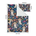 thumbnail image 5 of Beagle Dog Dog and Flower Duvet Cover and Pillowcase Set for Single Bedding, Bedroom Accessories for Kids Teens, 5 of 5