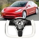 thumbnail image 5 of Volante de automóvil volante de conducción Agarre cómodo Respetuoso con el medio ambiente con adornos de fibra de carbono brillantes para vehículos ANGGREK Otros, 5 of 8