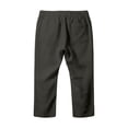 thumbnail image 4 of Miluxas Mens Casual Soft Linen Long Shorts Knee Length Sport Running Lounge Work Shorts Capri Pant Dark Gray XL(XL), 4 of 6