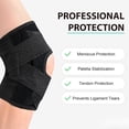 thumbnail image 4 of Meniscus Brace Original,Knee Brace with Side Stabilizers for Meniscus Tear, Breathable Compression Knee Support for Knee Pain (Black), 4 of 6
