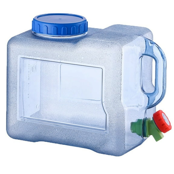 8 L Water Jug, Water Containers with Spigot, Bpa Free Water Jug, Leak-Proof Large Camping Water Jug for Emergency Storage, Outdoor, Hiking