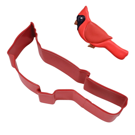 R&M International Cardinal 4.5" Cookie Cutter Red