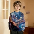 thumbnail image 5 of Sweatshirts for Girls Galaxy Print Cozy Pullover Hoodie Top Casual Style Girls Hoodies Size 3-4Y, 5 of 8