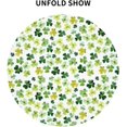 thumbnail image 3 of Round Tablecloth 60 inch Watercolor Shamrock Table Cloths Spill Proof Table Covers for Kitchen Party Dinner Tabletop Decoration, 3 of 6