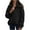 Black, variant on Fall Jackets For Women 2025 Sevevn Women's Quilted Pullover Puffer Jacket Stand Collar Oversize Winter Coat Tops