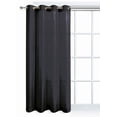 thumbnail image 1 of Mainstays Faux Silk Black Window Panel, 1 of 1