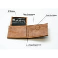thumbnail image 2 of Seattle Seahawks Laser Engraved Brown Billfold Wallet, 2 of 4