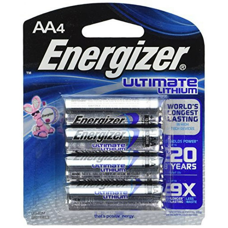 Energizer AA Ultimate Lithium Batteries L91 (4-Pack)