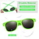 thumbnail image 3 of Gafas de sol de fiesta FEPITO Green para niños, adolescentes y adultos x30, 3 of 7