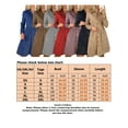 thumbnail image 2 of Frontwalk Autumn Loose Button-up Dress Women Corduroy Shirt Dress Casual Loose Tunic Dresses Buttons Swing Dress, 2 of 3