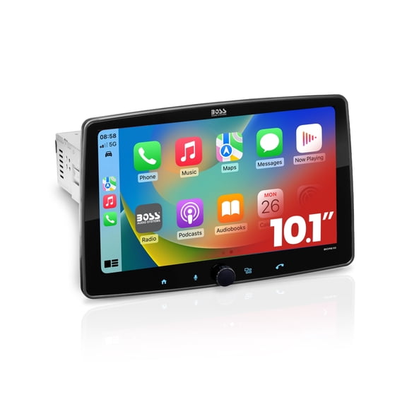 BOSS Audio Systems BCPA10 Single DIN Car Stereo Apple CarPlay & Android Auto, 10.1" Touchscreen