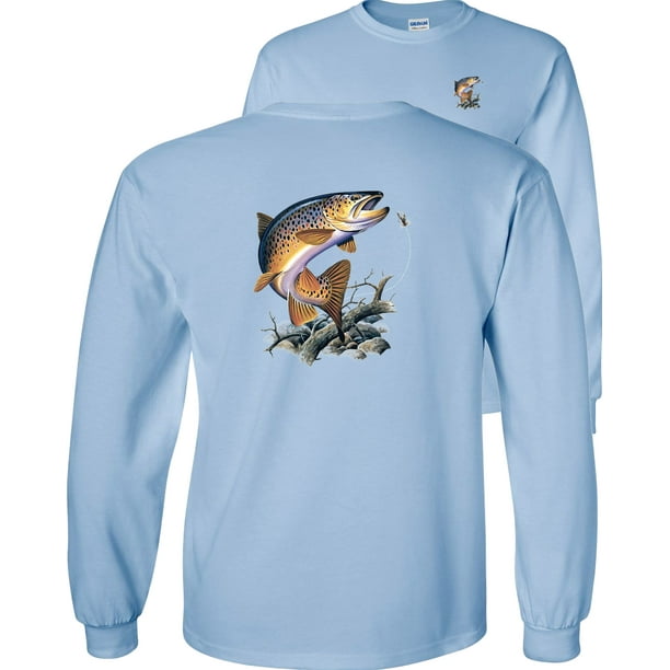 Fair Game Brown Trout Long Sleeve TShirt Going for Lure Fishing
