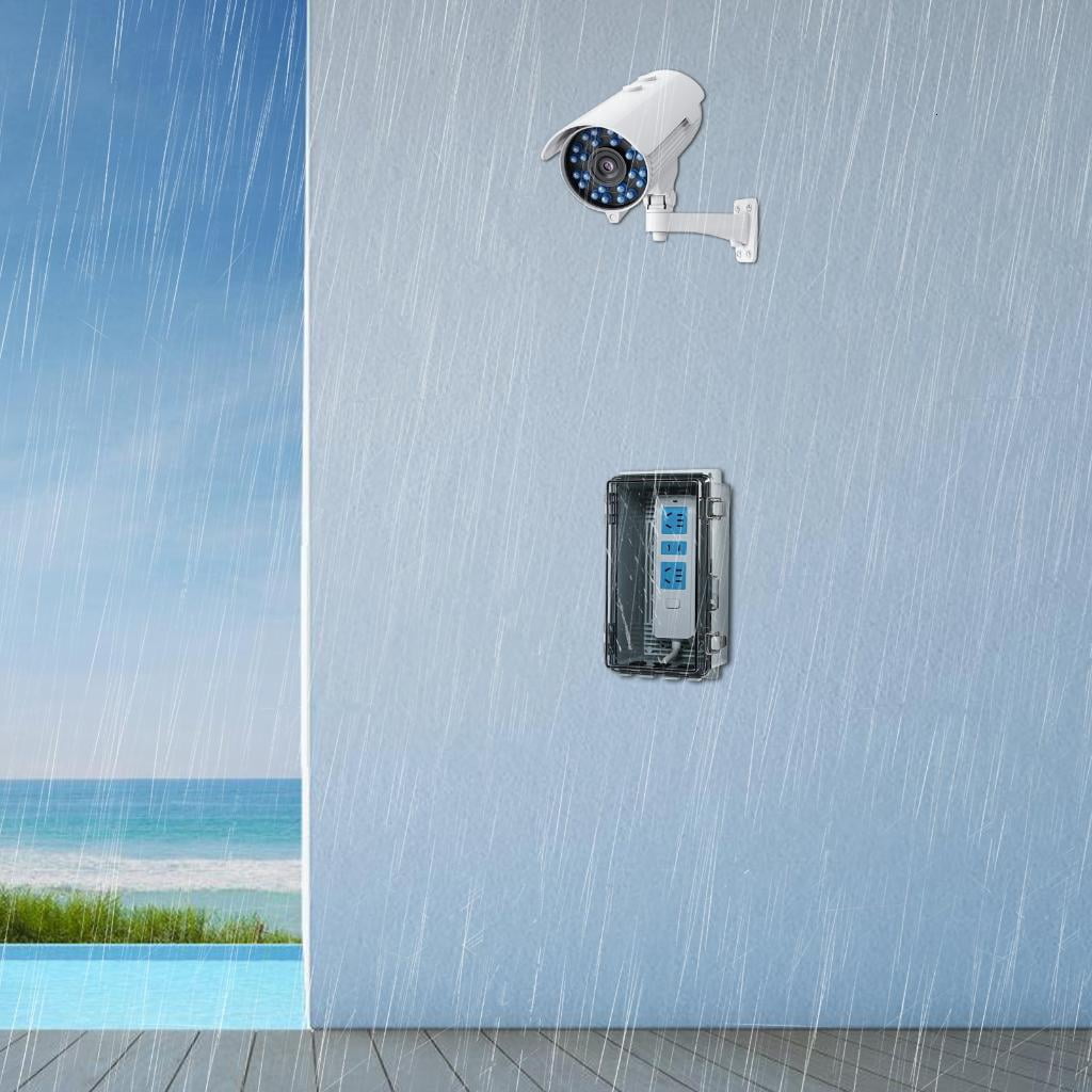 Practical Weatherproof Electrical Box Outdoor Daily Casual Use With And Sturdy ABS Materials for Garden And Patios