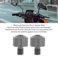 thumbnail image 4 of Motorcycle Rearview Mirror Adapter Bolts, 2Pcs Aluminum Alloy 8mm Thread Height Adjustment Screw Handlebars Mirror Fitting for Motorcycles, 4 of 7