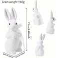 thumbnail image 2 of 4PCS Easter Decoration Sparkling Foam Bunny Figurine with Bow tie 8.6" Glitter Rabbit Tabletop Ornament for Easter Centerpieces Spring Home Office Table Decor, 2 of 7
