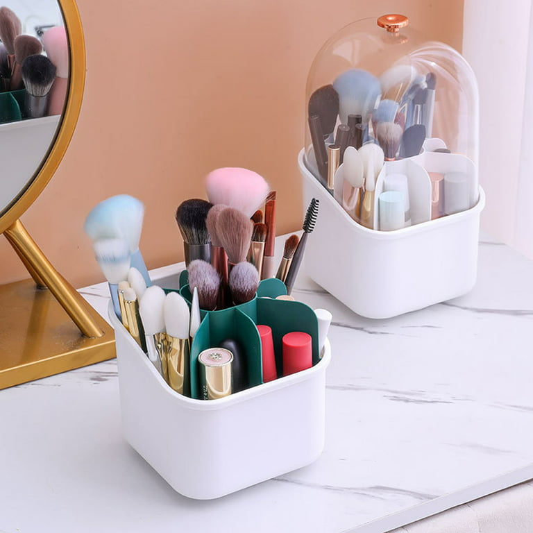 Makeup Brush Holders With Cover, Dust-Proof Lid, Makeup Storage