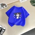 thumbnail image 3 of Camiseta de algodón de verano con dibujos animados para niña, divertida camiseta de algodón para niño, camiseta informal de calle con estampado Kulomi, camiseta de cuello redondo para niña, 3 of 5
