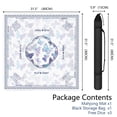 thumbnail image 2 of Butterfly Mahjong Mat for Table, 31.5*31.5in Anti Slip American Mahjong Table Cloth, Noise Reduction, Neoprene Mah jongg Mat with Carrying Bag & 3 Dices, Mahjong Set Gift for Board Tile Games Mats, 2 of 7