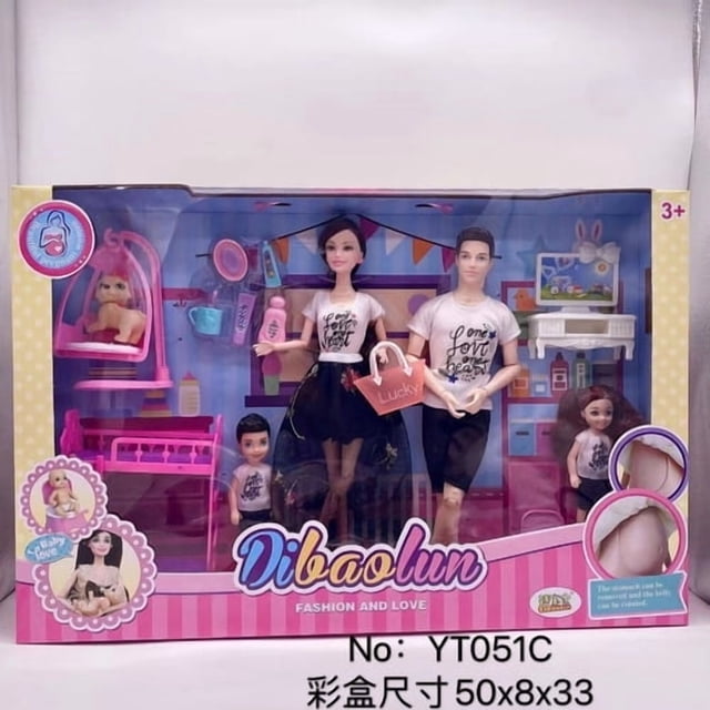 Juego de vajilla Dibao Five People Family con cama doble