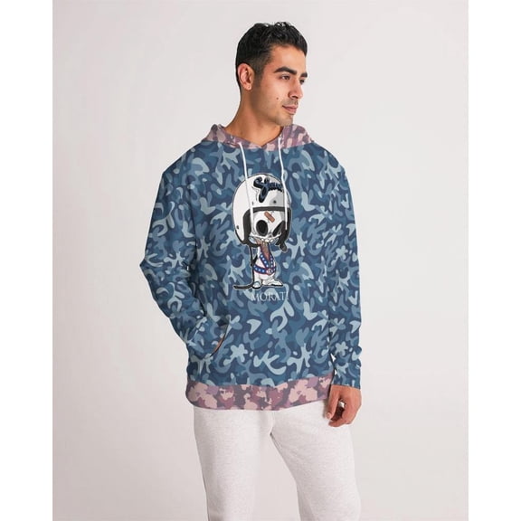 Camo Blue X Skull Hoodie