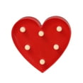 thumbnail image 3 of Northlight 6" Battery Operated LED Lighted Valentine's Day Heart Marquee Sign - Red, 3 of 4