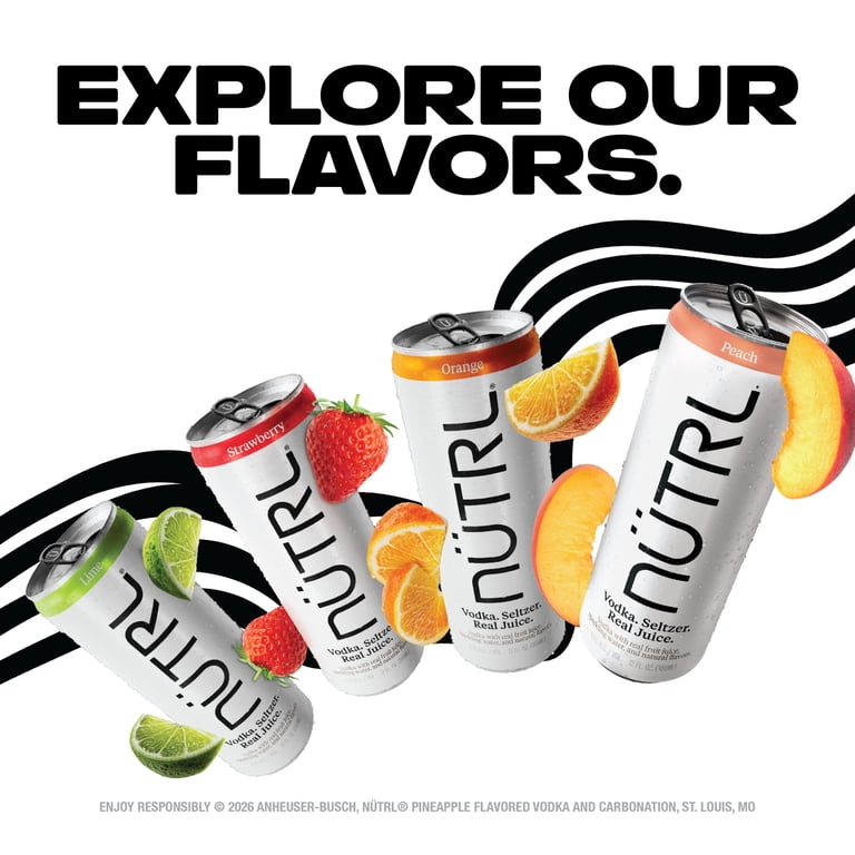NUTRL Pineapple 4 pack 12 fl oz Aluminum Cans 4.5% ABV - Walmart.com