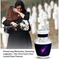 thumbnail image 4 of JAGASY Purple Galaxy Urn for Ashes for Women - Miniature Black Urn for Ashes Adult Male & Female - Handcrafted Keepsake Urns - Tiny Cremation Urns for Mom & Dad - ( 3 Inch ), 4 of 7