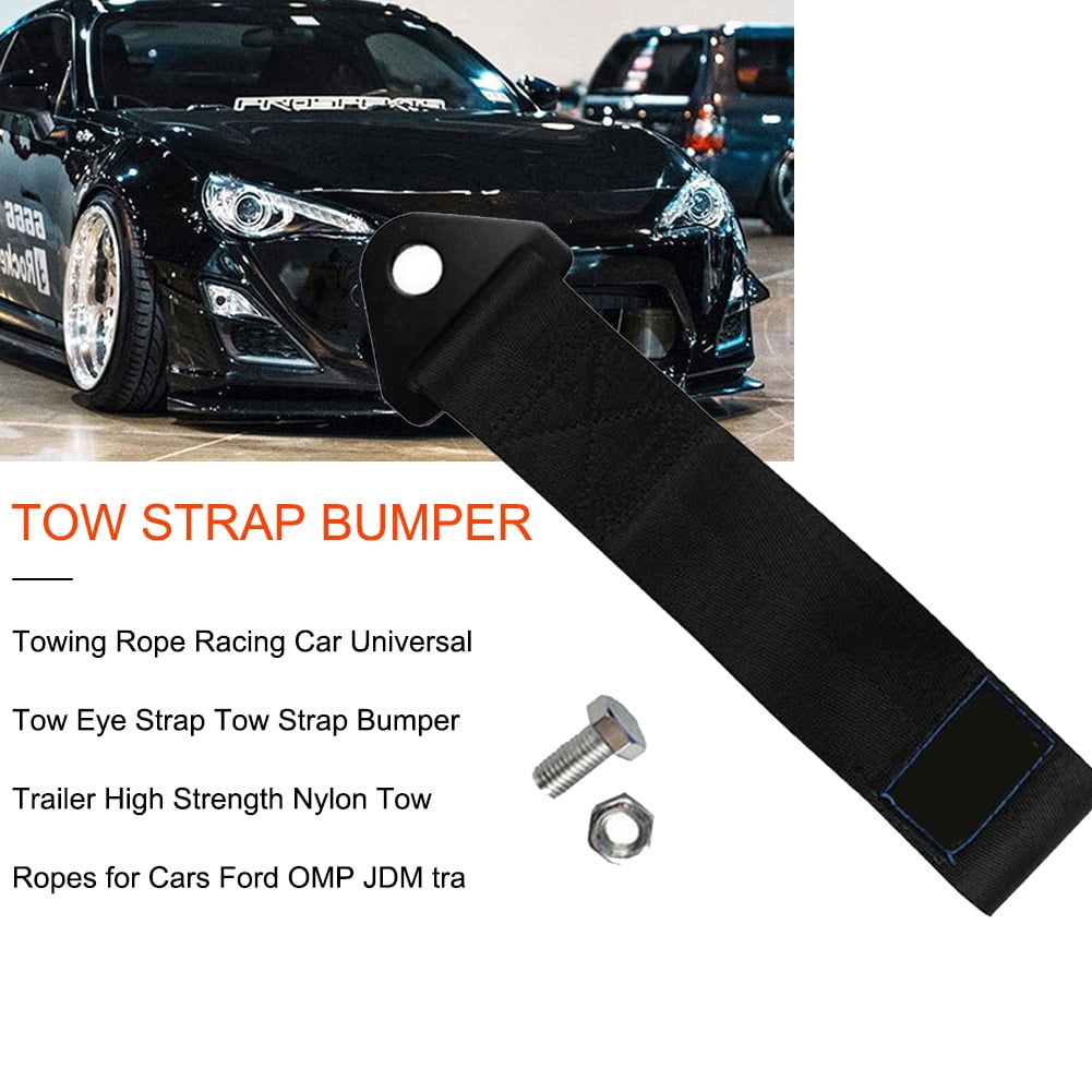 OMP Tow Strap Bumper Trailer Universal Towing Rope High Strength Nylon Purple