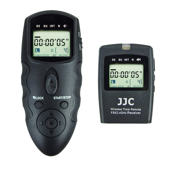 JJC Wireless Intervalometer Timer Remote Control Shutter Release for Fuji Fujifilm X-T5 X-T4 X-T3 X-T30 X-T20 X-T10 X100VI X100V X100F X100T X-PRO3 X-E3 X-H2 X-H2S GFX100SII GFX100 GFX 50S 50R & More