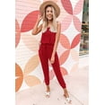 thumbnail image 4 of Conjunto Deportivo PRETTYGARDEN para Mujer, 2 Piezas, Rojo, Talla S, 4 of 5