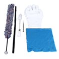 thumbnail image 1 of 7 Pcs Set Saxophone Cleaning Kit Sax Flute Clarinet Mouthpiece Brush with Screwdriver Cleaning Cloth Gloves Colorful, 1 of 4