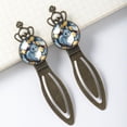 thumbnail image 3 of Chinchilla Vintage Copper Crown-Shaped Bookmarks Set of 2 - Stainless Steel Reading Accessories for Book Lovers, 3 of 5