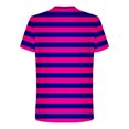 thumbnail image 4 of yillto Mens Shirts Striped Crewneck Short Sleeve Soft Elastic Loose Basic Pullover Tee Shirt Tops M-5XL, 4 of 5