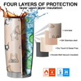 thumbnail image 7 of 20 Oz French Bulldog Dog Coffee Tumbler Double Wall Insulated Stainless Steel Water Bottle | Metal Reusable Thermoses Flask with Cup Cap | Leak & Sweat Proof with Anti-Dust Lid, 7 of 7