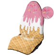 thumbnail image 4 of KUIFORTI Ice Cream Car Seat Cover Protector Front Seats Easy Installation Sweat Towel Seat Covers Bucket Anti-Slip Fit Fit for Car SUV Van for Gym Workout Beach Hiking, 4 of 7