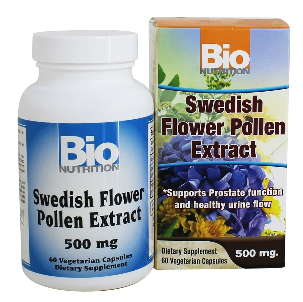 Bio Nutrition Swedish Flower Pollen Extract 500 mg. 60 Vegetarian