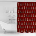 thumbnail image 4 of Extra Long Shower Curtain 72x96 Inch, Western Red Christmas Shower Curtain Waterproof Bathroom Decor Xmas Tree Cowboy Christmas Fabric Bath Curtain Set Accessories with Hooks, 4 of 6