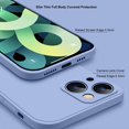 thumbnail image 3 of Slim Silicone Case Compatible with iPhone 13 Mini, with Microfiber Liner, Shockproof Full Body Covered Ultra Thin Drop Protective Phone Case for iPhone 13 Mini 5.4", Lavender Gray, 3 of 10