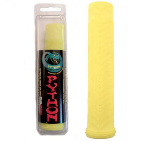 Python Replacement Rubber Racquetball Grip (Slip On, Resists Slipping from Sweat, Durable) - (YELLOW)